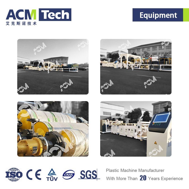 ACMTECH hot sale PE PP PS PET sheet production line PET sheet making machine plastic extrusion machine