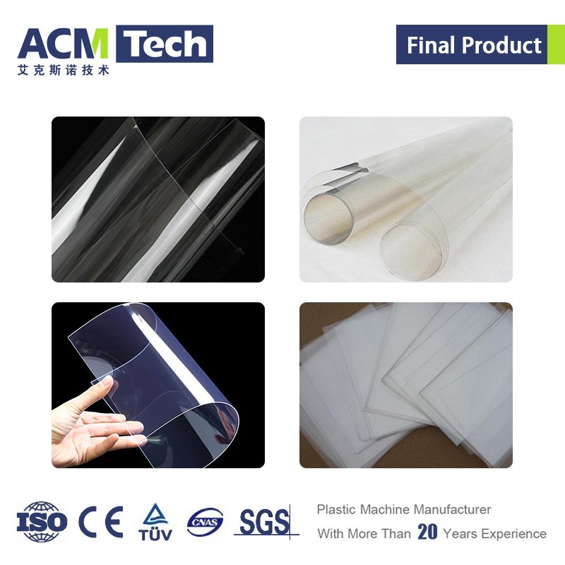 ACMTECH hot sale PE PP PS PET sheet production line PET sheet making machine plastic extrusion machine