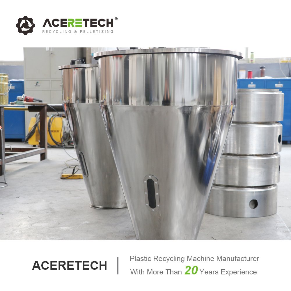 Double Screw Plastic Extruder PP/PE/PET/ABS/PC Flakes Recycling Machine For Plastic Pelletizer ATE