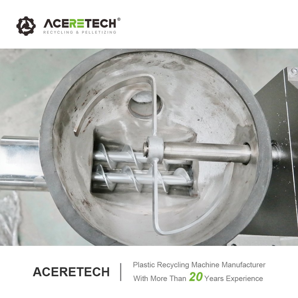 Double Screw Plastic Extruder PP/PE/PET/ABS/PC Flakes Recycling Machine For Plastic Pelletizer ATE