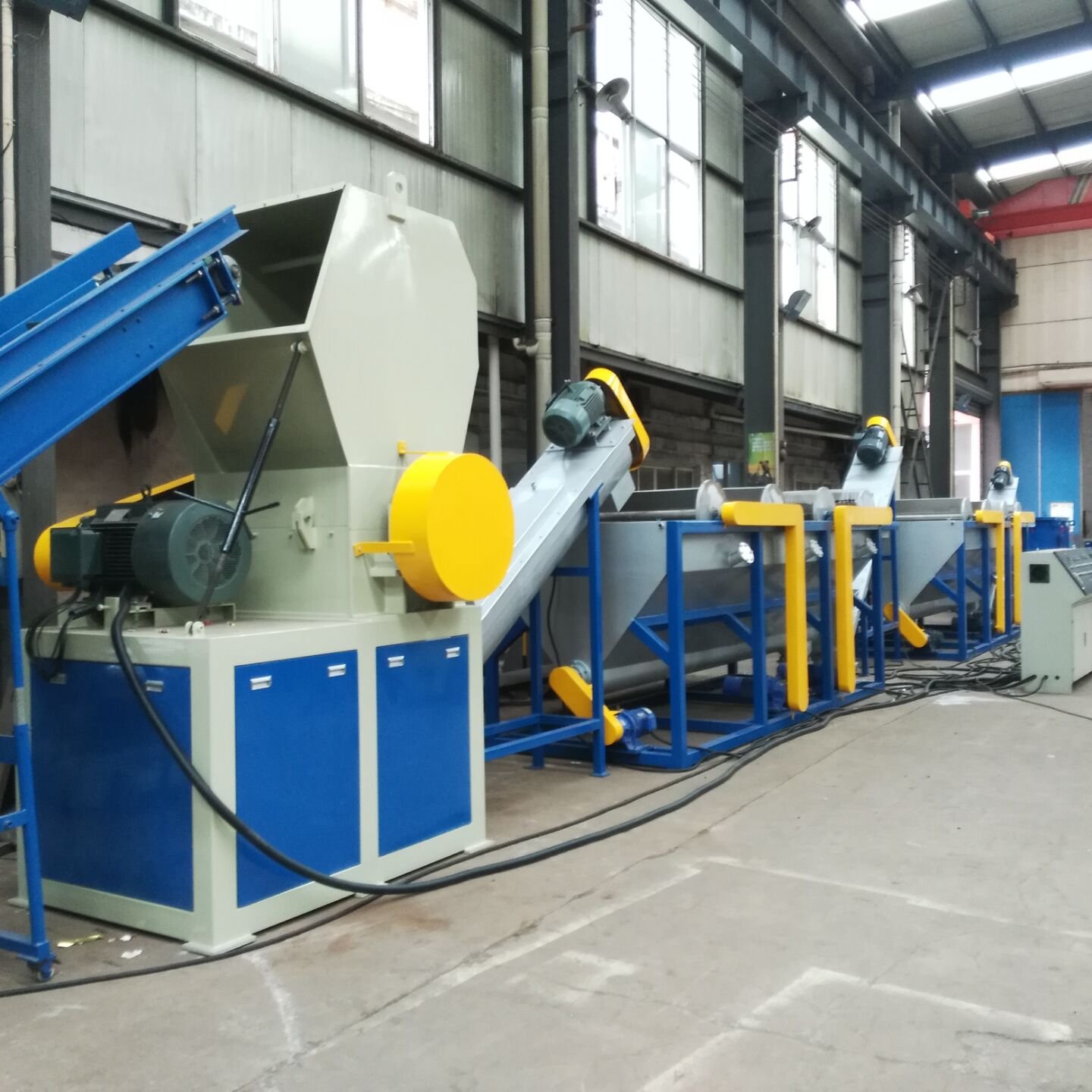 500kg/h PP PE film washing machine plastic recycling machine
