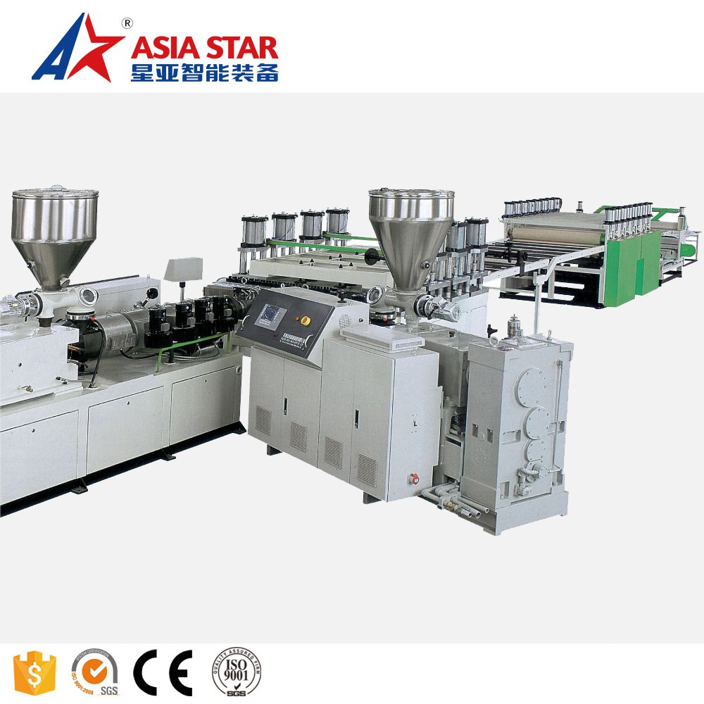 ASIA STAR Multi-Specification PVC/WPC/PP/PE Profile Production Line PVC Plastic Sheet Making Machine