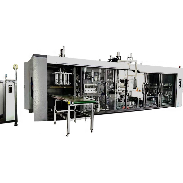 Sulide Full automatic 3 Stations Or Multi Stations Forming Cutting Punching Stacking Plastic Thermoforming Machine for tray/lid/box