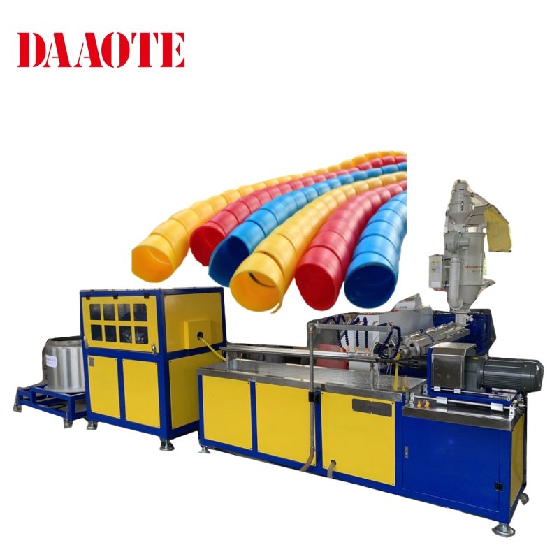 cable protection spiral hose machine PP spiral cable wrap sheath making machine