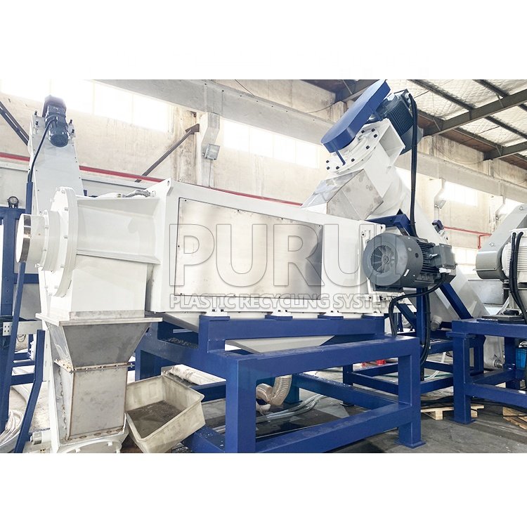 Europe technology pp pe film washing machine friction washer plastic recycling line