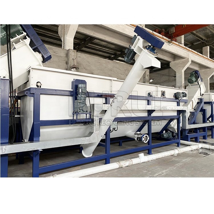 Europe technology pp pe film washing machine friction washer plastic recycling line