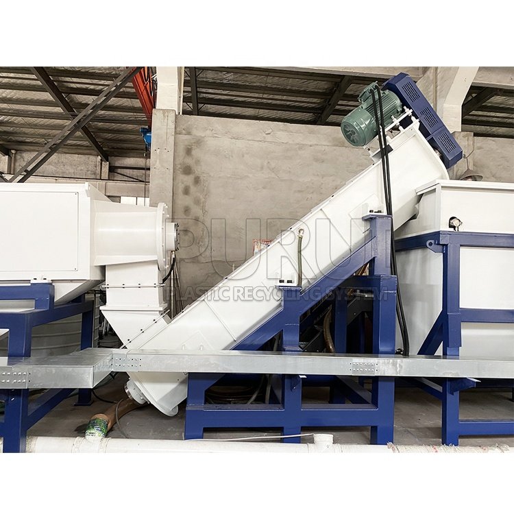 Europe technology pp pe film washing machine friction washer plastic recycling line