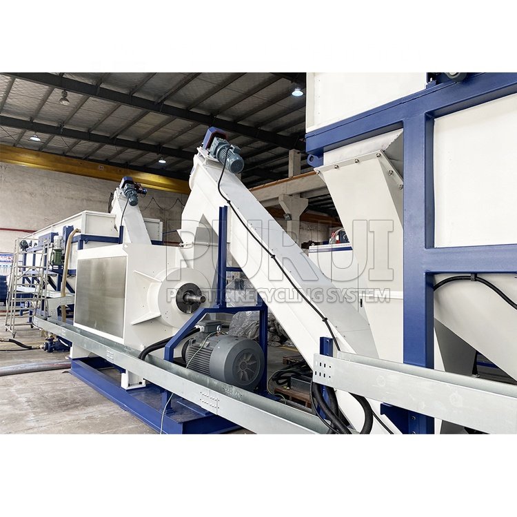 Europe technology pp pe film washing machine friction washer plastic recycling line