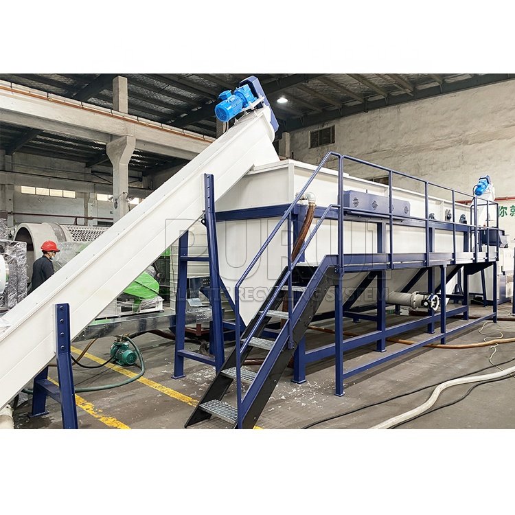 Europe technology pp pe film washing machine friction washer plastic recycling line