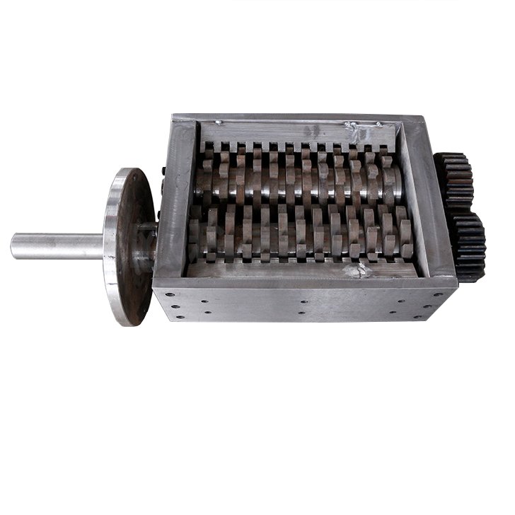 AiFilter 800 Mini Household Shredder Double Shaft Waste PVC PET PP Metal Gear Farm Home Use Box Chassis Plastic Shredder Blade