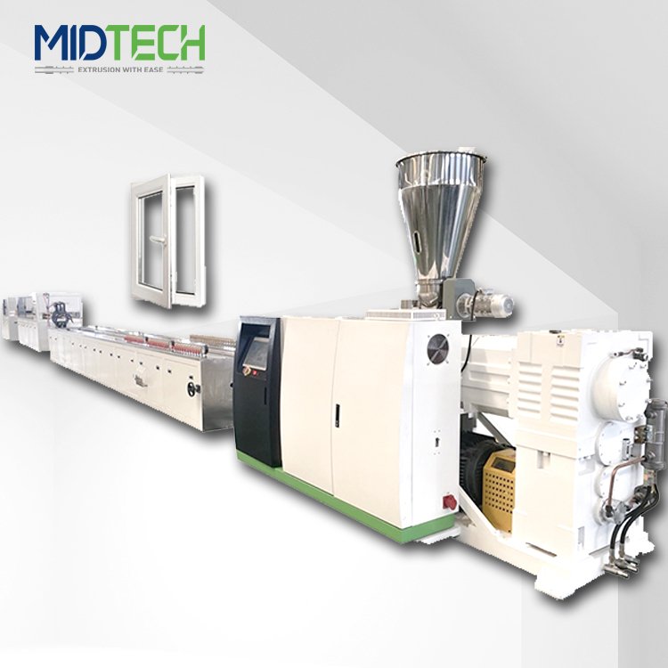 PVC/PE/PP Wood Plastic WPC Composite Window Door frame and Board extrusion machine production line