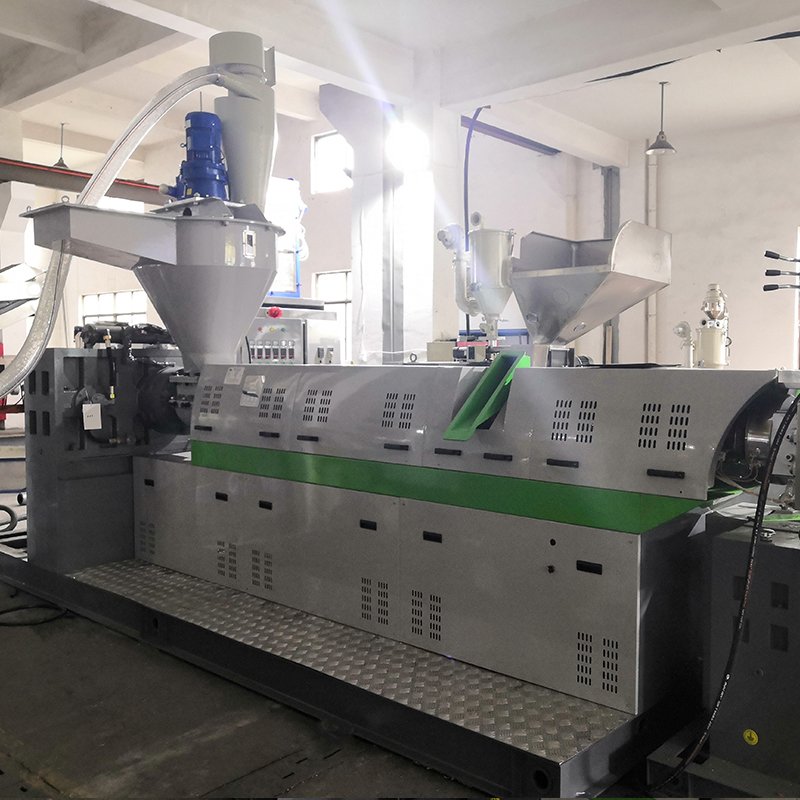 Lvhua Double Screw Waste PP PE PVC ABS Film Hard Plastic Resin Scrap Pelletizer Granulator Recycling Pelletizing Line Machine