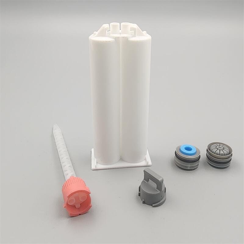 50ml 2k 1:1 B style ab glue dispensing syringe cartridge dual barrel tube PP HTT-50TC1-1B