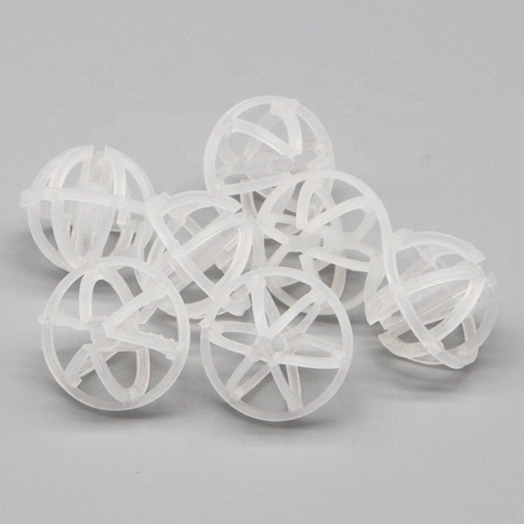 Tri-pack Ball PP Plastic 25mm, 32mm, 50mm, 90mm White Mould for Liquid Extraction 50, 95mm ISO9001:2008 1 Cubic Metre TP-0002