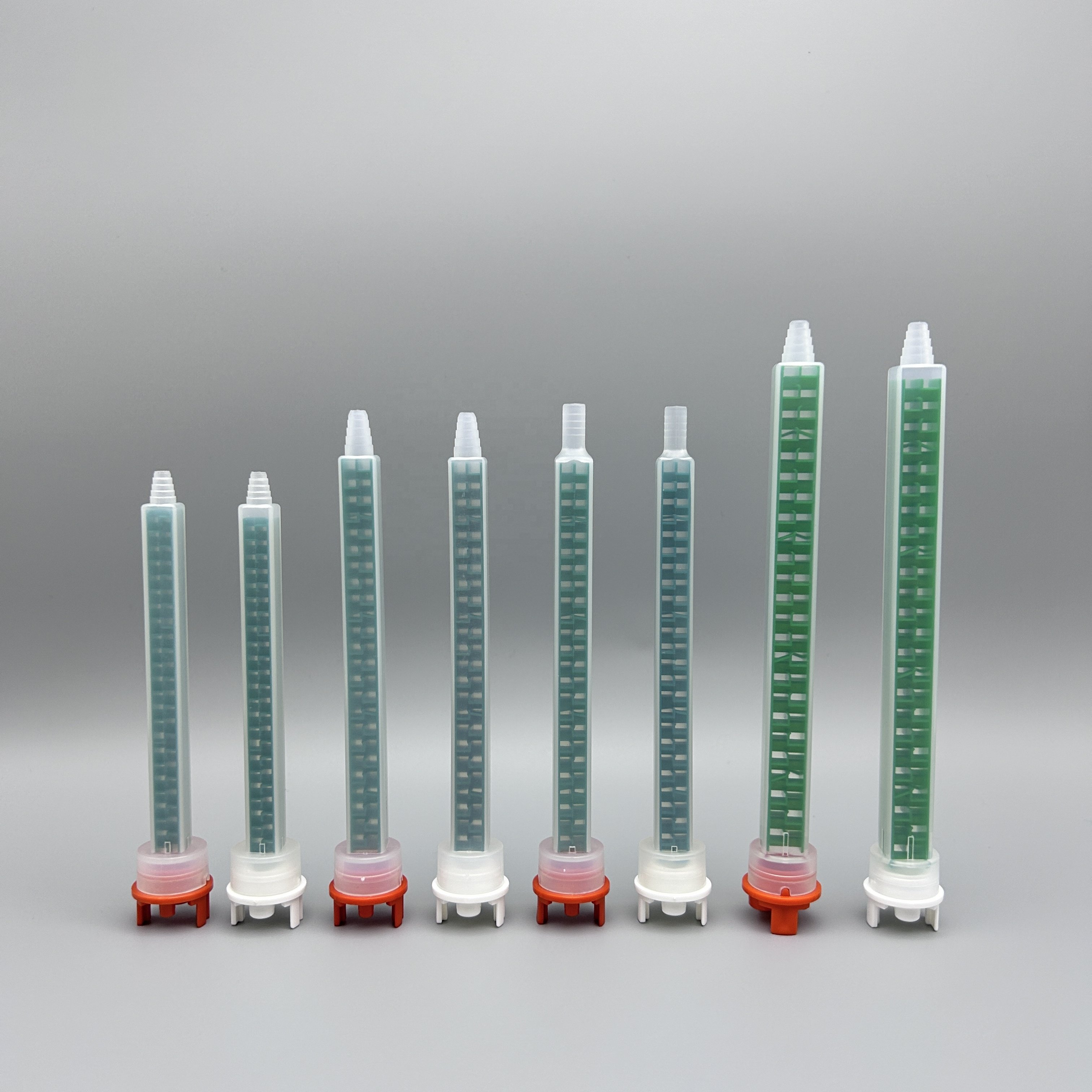 MFQ08-24(1:1) static mixer 24-section green square mixing tube AB glue cartridge mixing tip Mixing nozzle