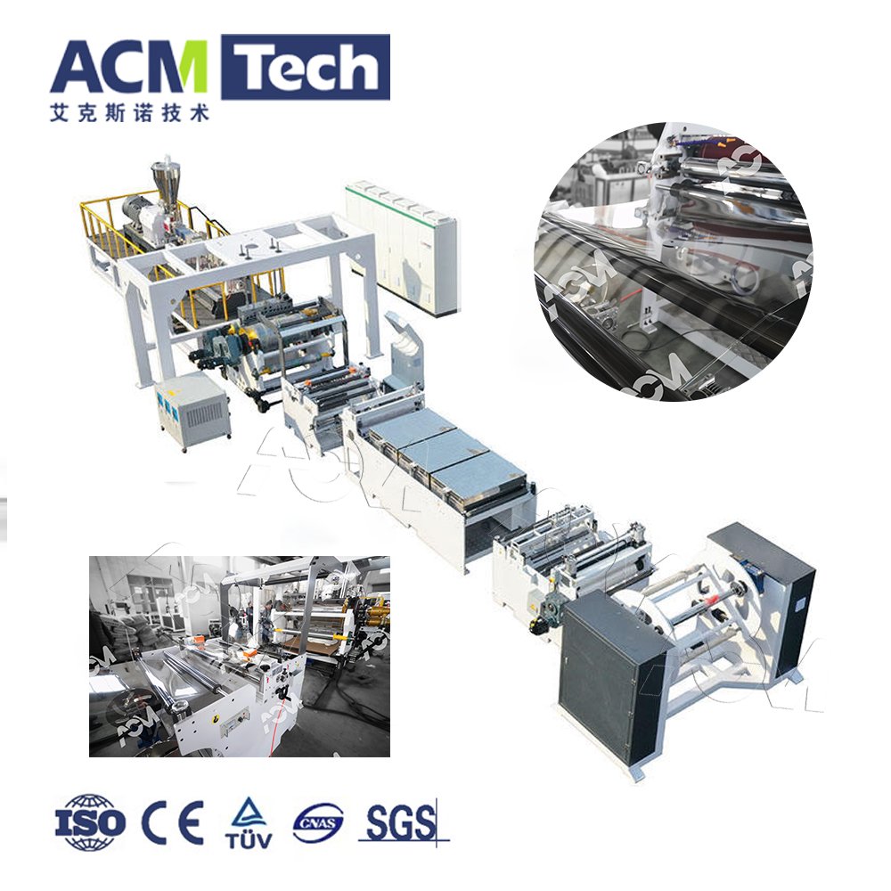 Acmtech PET Sheet Extrusion Machinery PET thermoforming sheet Production Line PET ABS PVC PP Sheet Roll Extruder Machinery