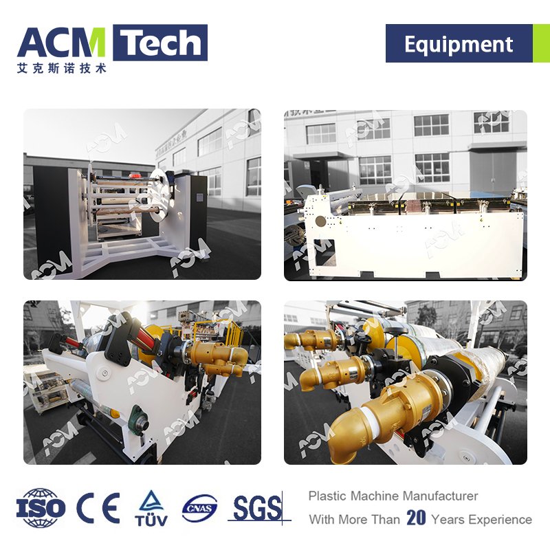 Acmtech PET Sheet Extrusion Machinery PET thermoforming sheet Production Line PET ABS PVC PP Sheet Roll Extruder Machinery