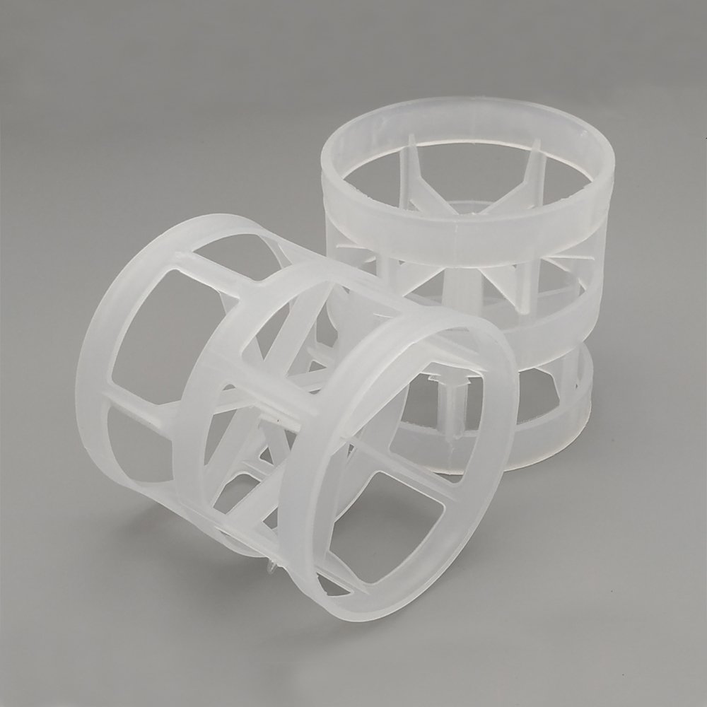PP PVC CPVC PVDF Plastic pall ring packing for distillation tower filling