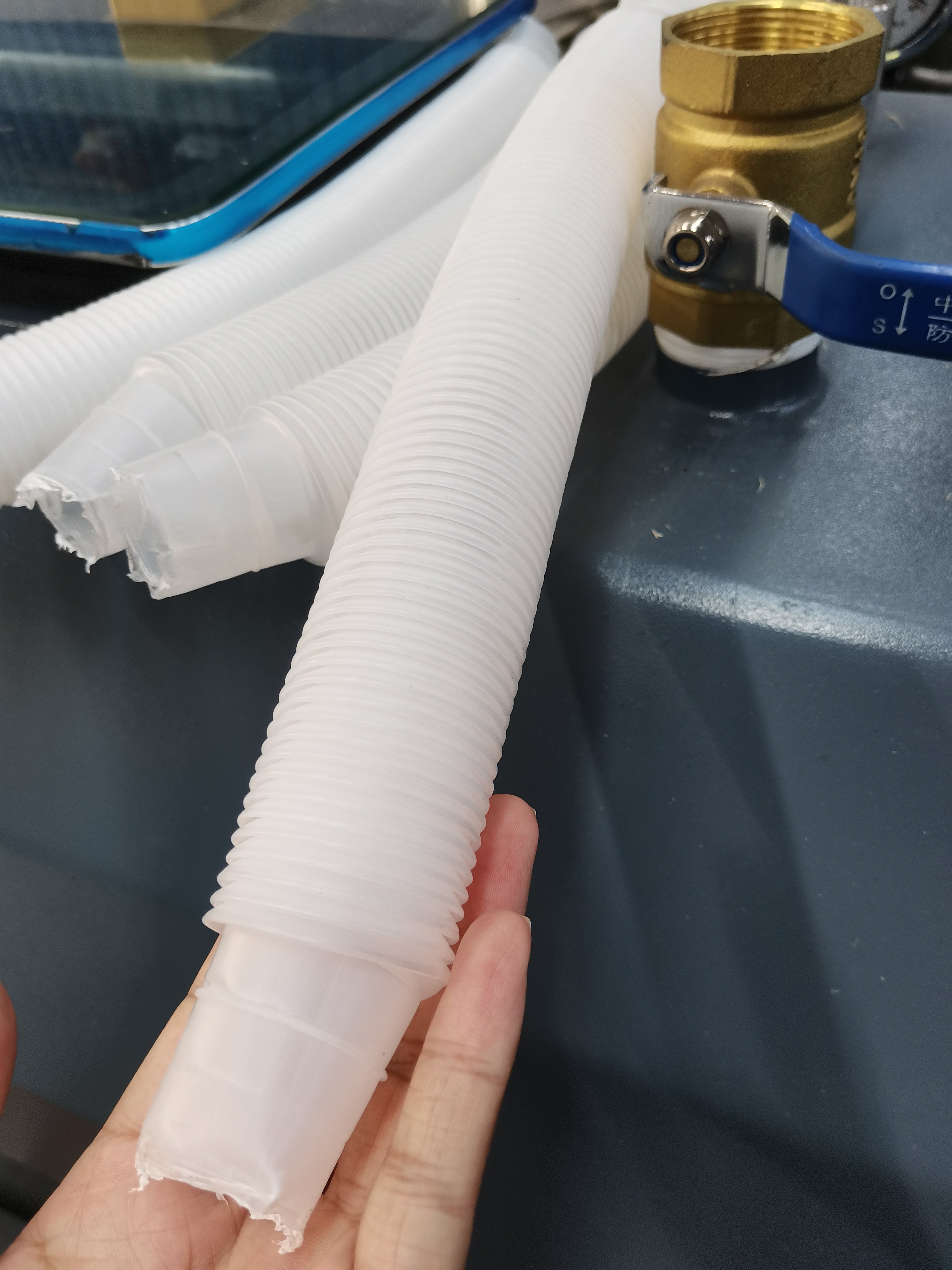 Air conditioner water PP Single wallCorruagated pipe making machine extrusion machine