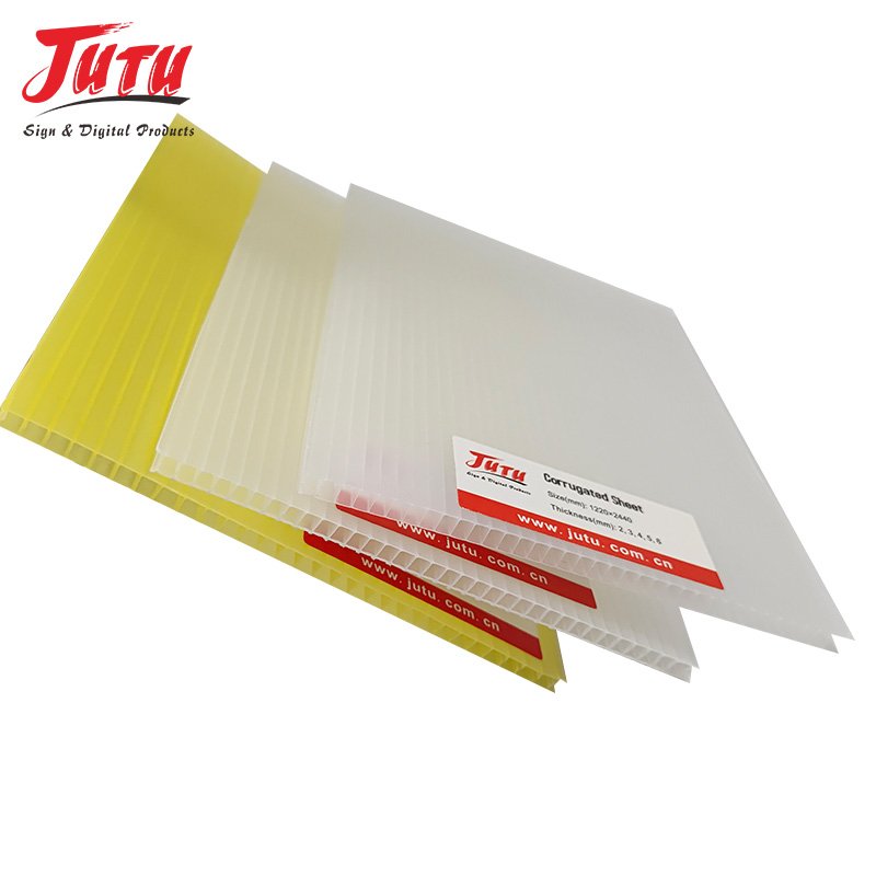 4x8 Double Wall Coreflute Coroplast Polypropylene Danpla Board 4mm PP Penetrated Corrugated Plastic Roofing Sheets