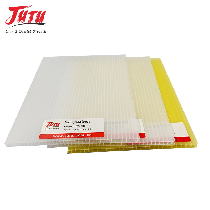 4x8 Double Wall Coreflute Coroplast Polypropylene Danpla Board 4mm PP Penetrated Corrugated Plastic Roofing Sheets