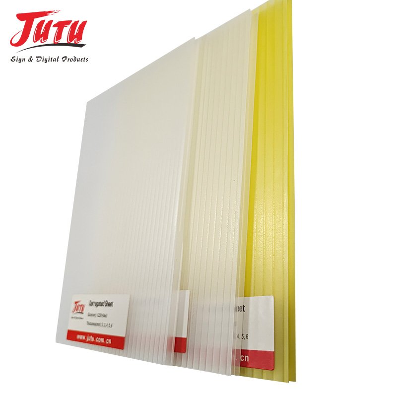 4x8 Double Wall Coreflute Coroplast Polypropylene Danpla Board 4mm PP Penetrated Corrugated Plastic Roofing Sheets
