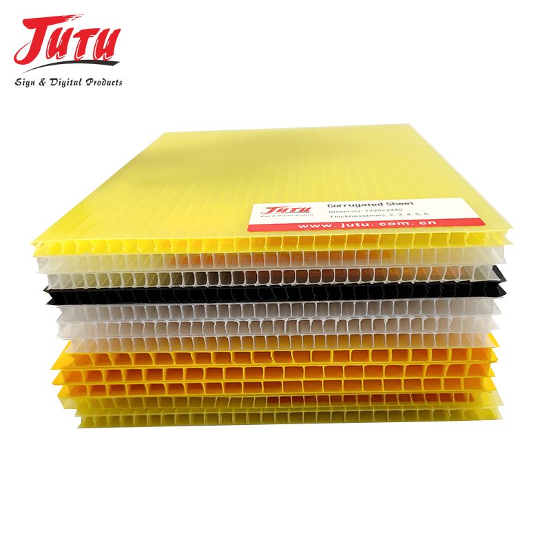 4x8 Double Wall Coreflute Coroplast Polypropylene Danpla Board 4mm PP Penetrated Corrugated Plastic Roofing Sheets