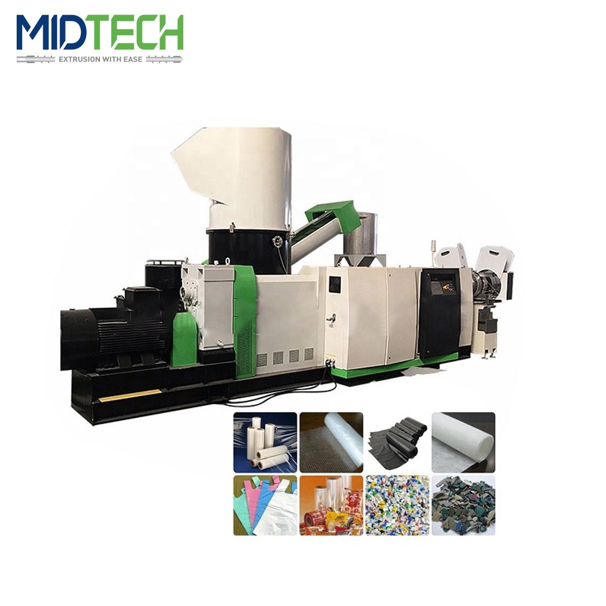 Waste Plastic PE/PP Shopping Bag/Film Woven Sack Pelletizing/Granulation machine