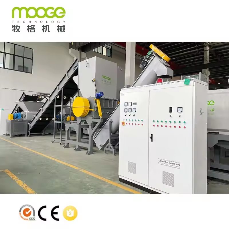 Pp Pe Rigid Washing Hdpe Milk Bottle Plastic Recycling Line