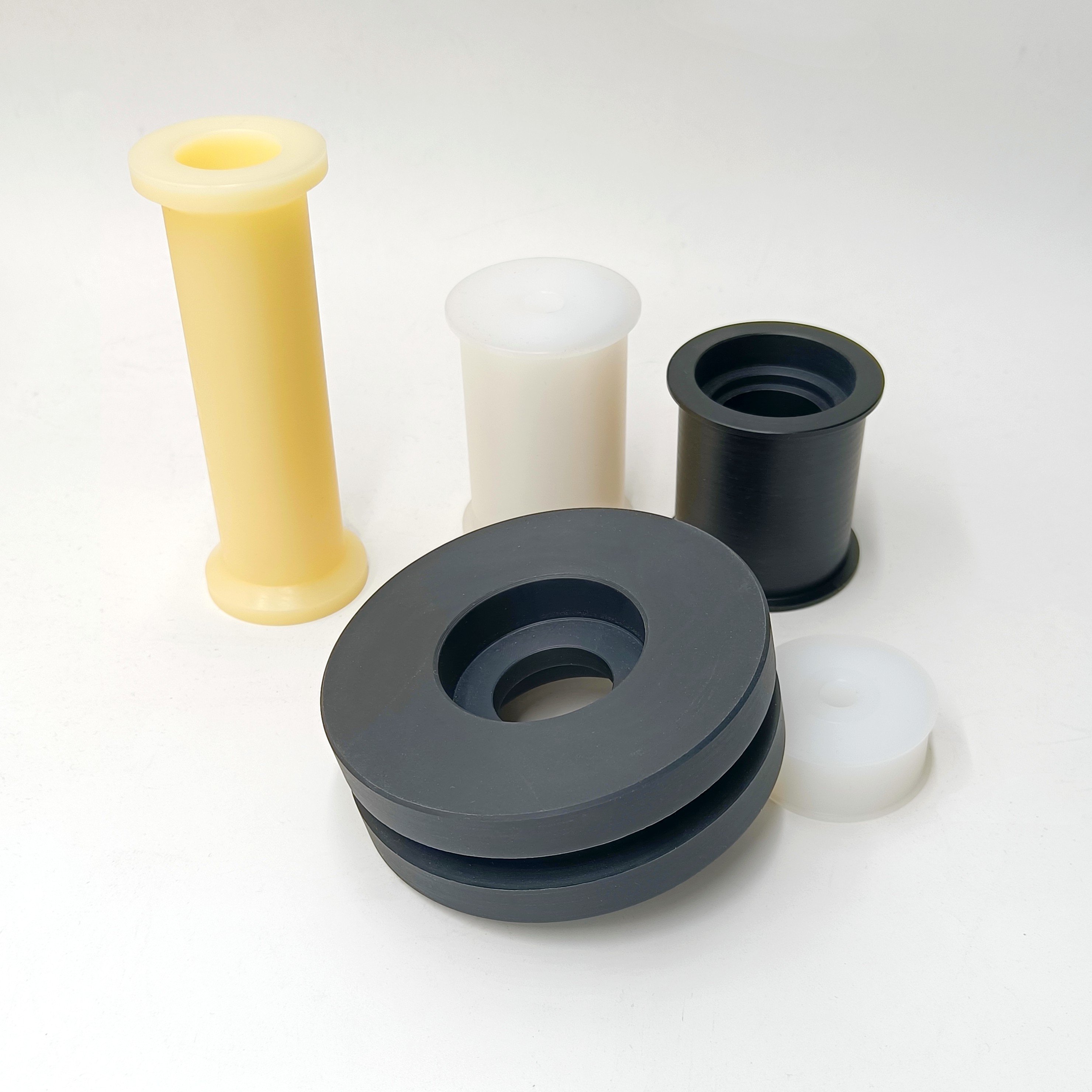 Custom CNC Machining Polypropylene Parts, Plastic Nylon Parts,CNC machined ABS PE PP PA PVC PC Small Plastic Fittings
