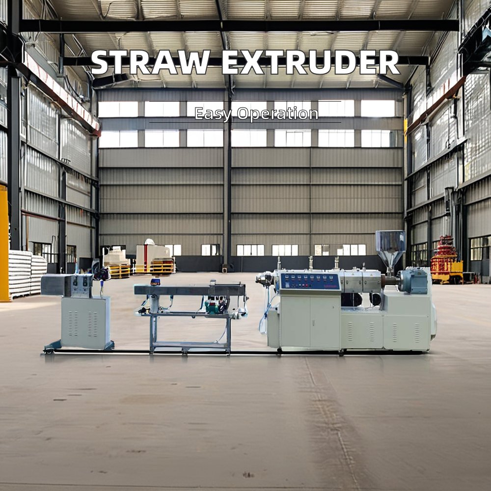 Factory Price New PLA PP Plastic Drinking Straw Making Machine Extruder with New Core Components Screw and Motor