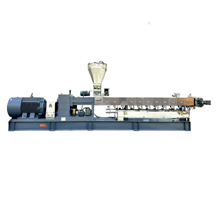 Twin Screw Plastic Pellets Granulating Extruder Machine For Recycled PET Bottle Flake Recycled PP PE null