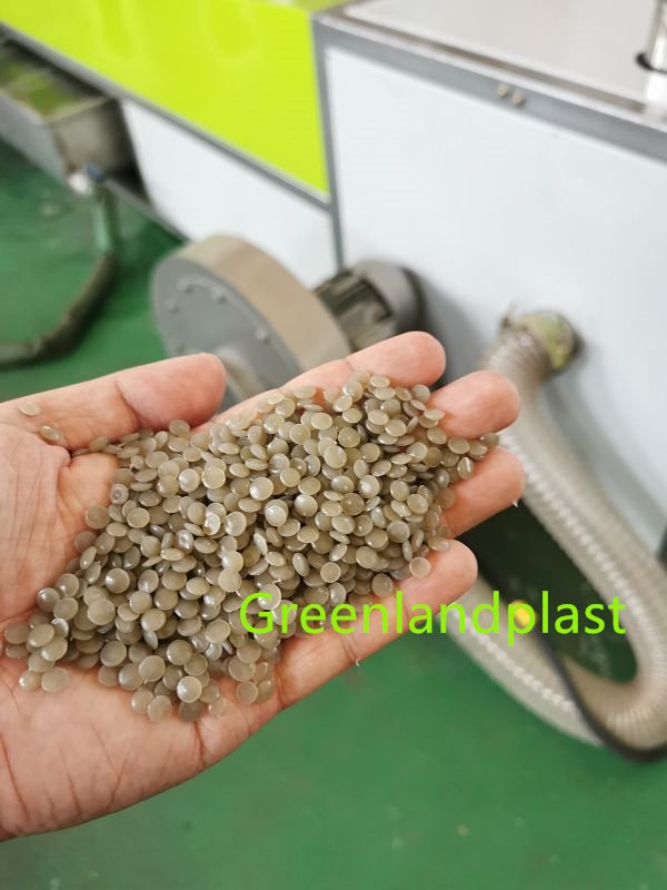 Greenladnplast pp pe pellet making granulator machine pp recycling machine pelletizer plastic
