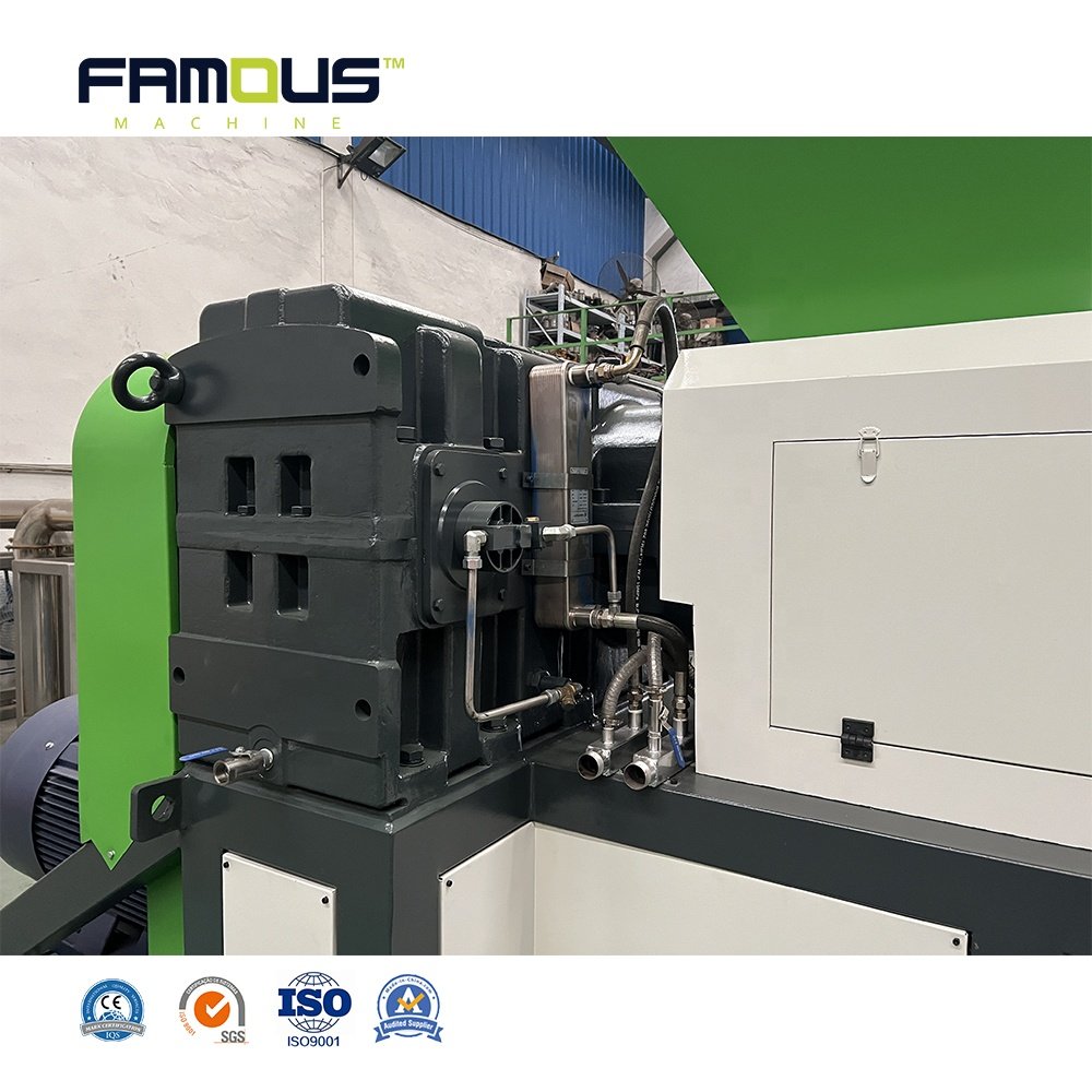 PE PP Film Squeezing Granulator Machine/Plastic Squeezer Pelletizer/Squeezer Dewatering Pelletizing Machine