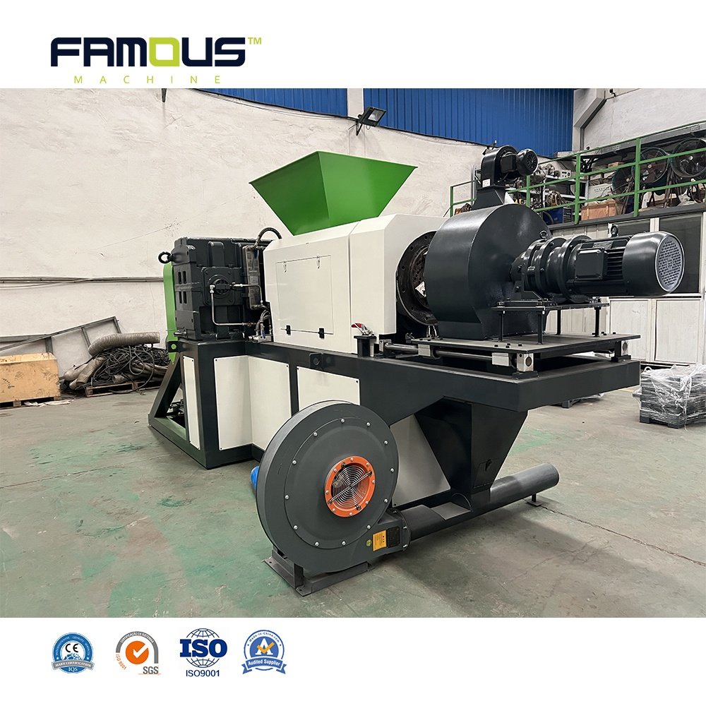 PE PP Film Squeezing Granulator Machine/Plastic Squeezer Pelletizer/Squeezer Dewatering Pelletizing Machine