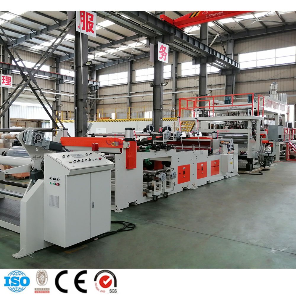 Automatic 0.2mm-1mm Transparent PET PP Plastic Sheet Making Machine