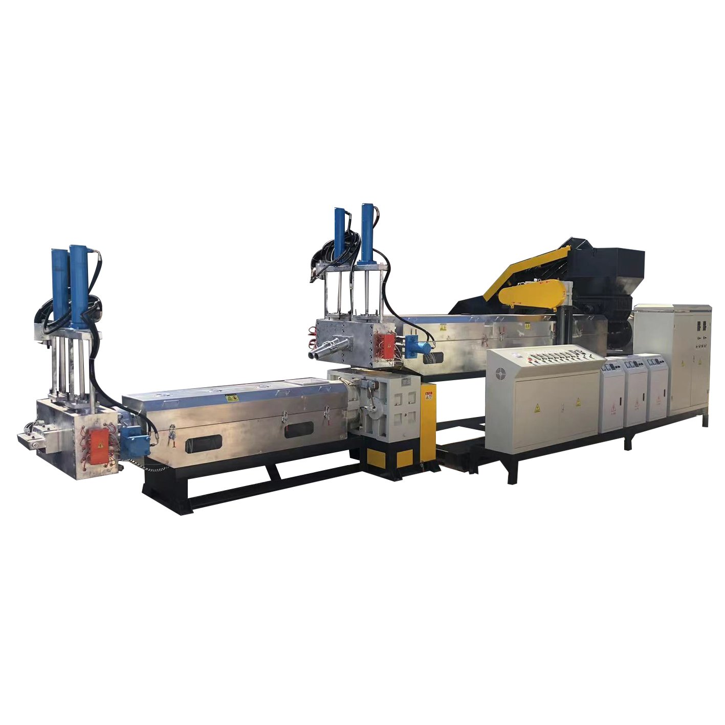 500kg/h Pe Pp Waste Plastic Extruder Granulator Machine With Force Feeder