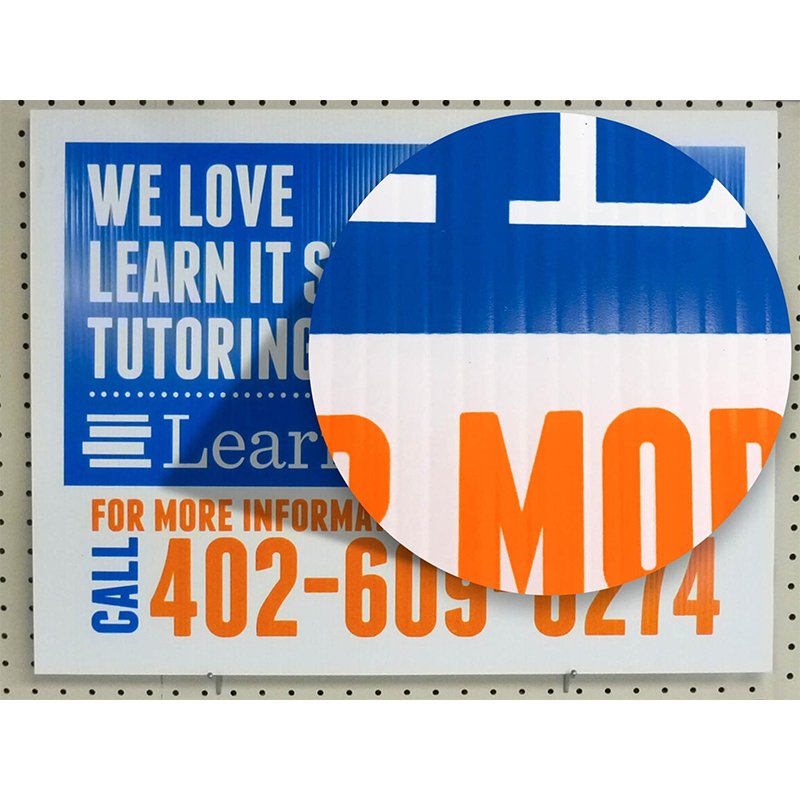 Factory Custom Wholesale Corrugated Uv Printed Plastics H Stake Blank Lawn Coroplast Yard Sign Custom Yard Sign