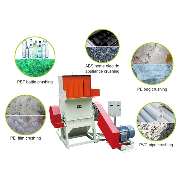 new product 2020 pp/pe pvc pe multifunctional online support plastic crusher