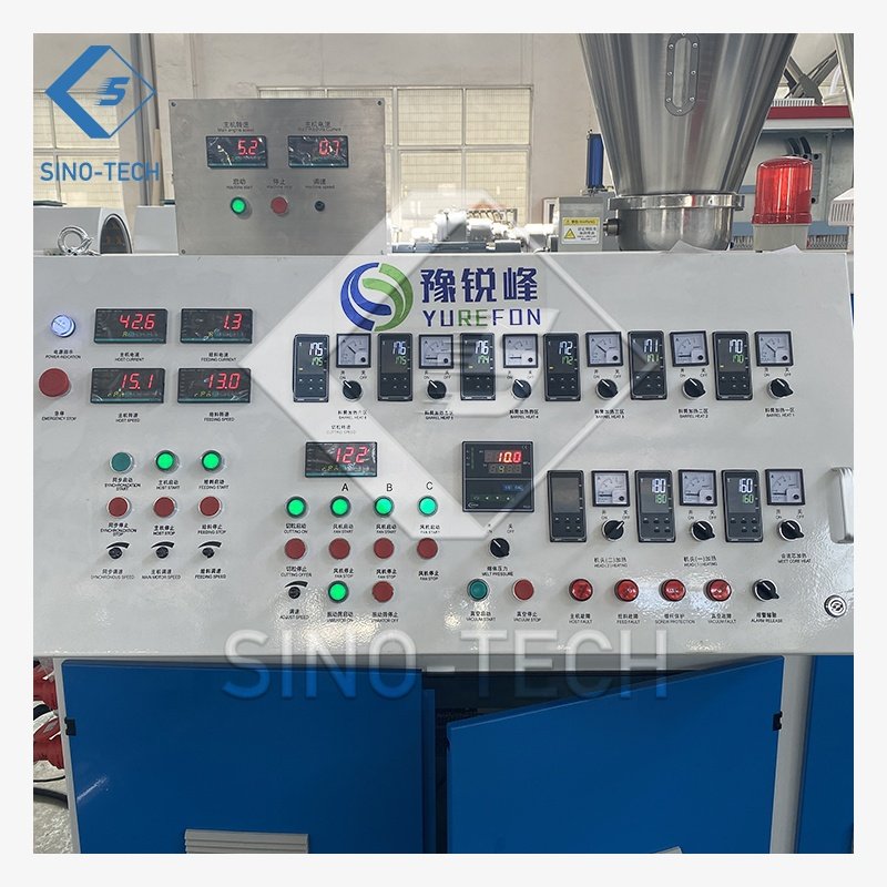 economic double screw PE PP PET PPR PVC UPVC HDPE Plastic Pipes granules granulator Extrusion production line