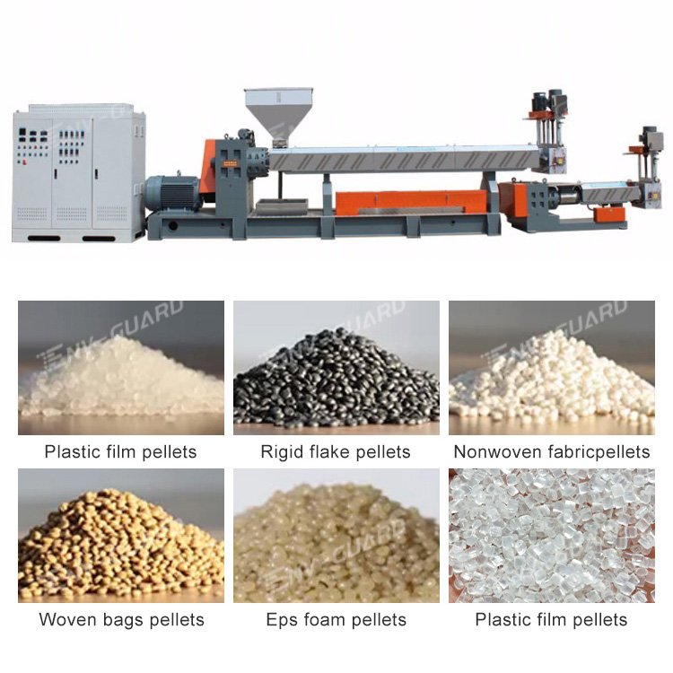 PP PE Recycle Plastic Granules Pelletizing Machine