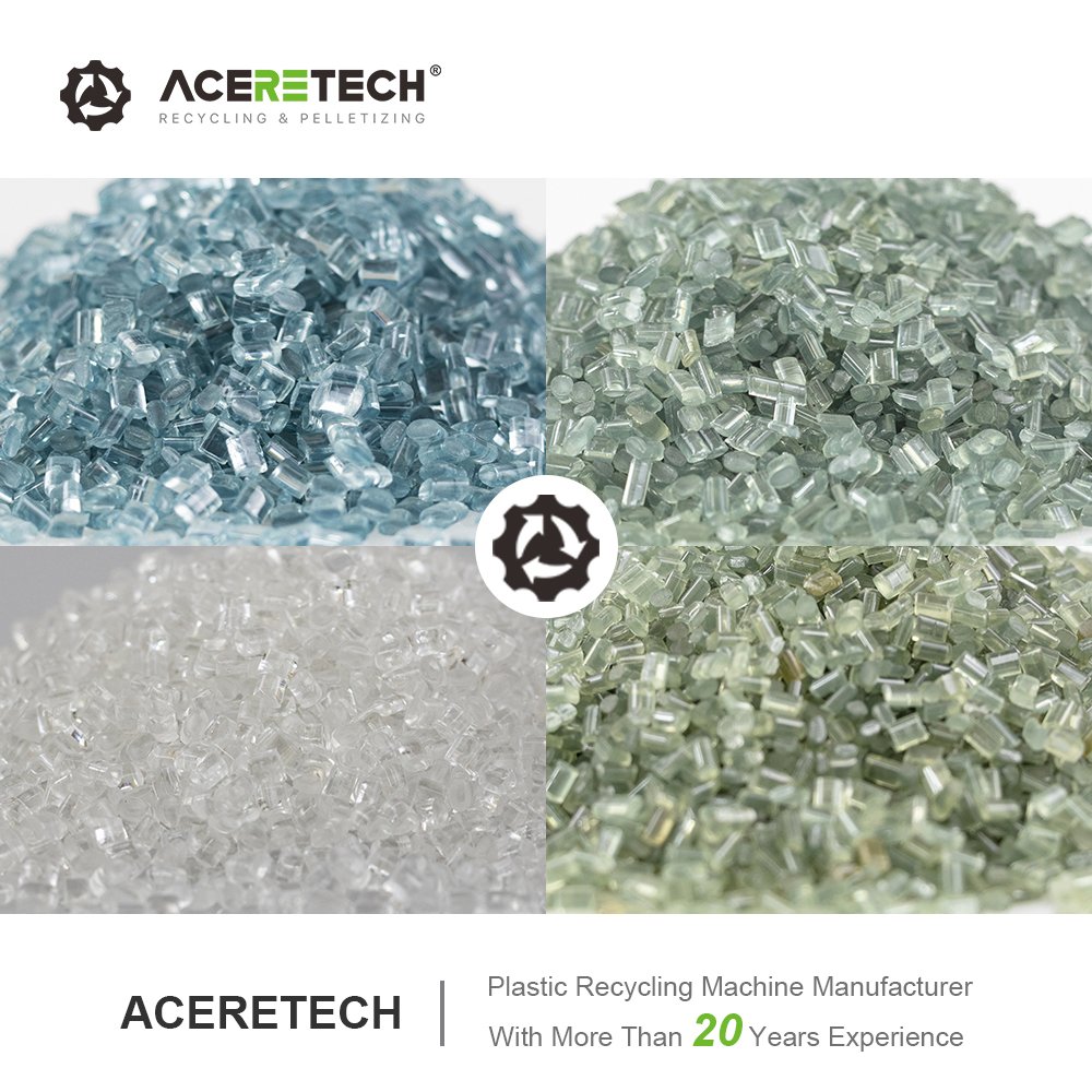 Free Accessories 160-1200kg/h Waste PP/PE Film Recycle Plastic PET Bottle Granulator Machine ACS-H