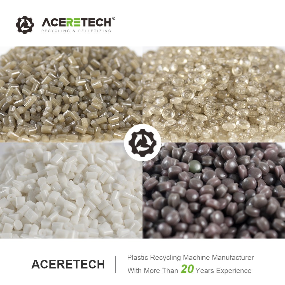 Free Accessories 160-1200kg/h Waste PP/PE Film Recycle Plastic PET Bottle Granulator Machine ACS-H