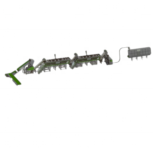 Automatic PE PP Film Recycling Washing Line New Condition Dewatering Machine Motor Engine Bearing Gearbox Core Components