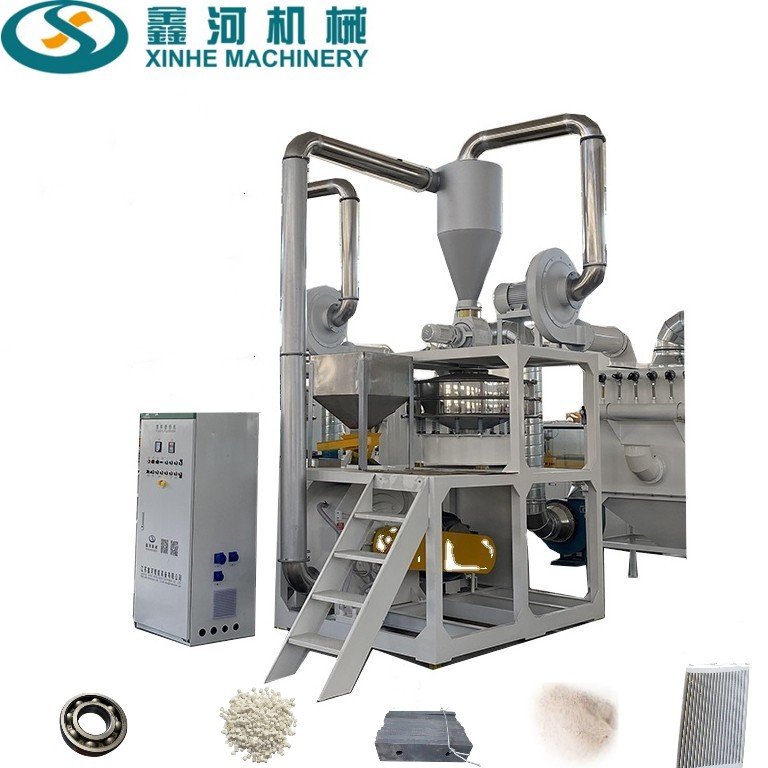 SMF600 UPVC UV WPC panel pellets recycle pulverizer mill machine PP PE PVC pipe milling machinery