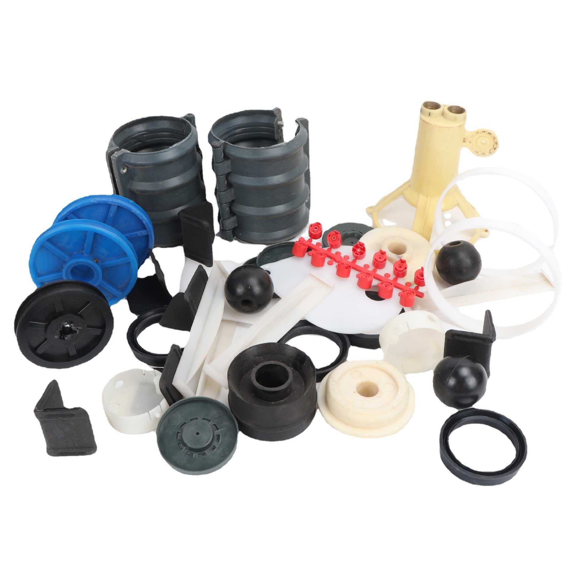 High quality PP/PVC/PS/ABS customized plastic parts customized logo and color injection moulding parts