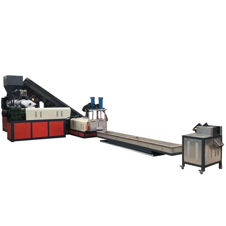 small waste plastic recycling ABS PP PE HDPE LDPE PVC PET single screw melting dana extruder granulator pelletizing machine