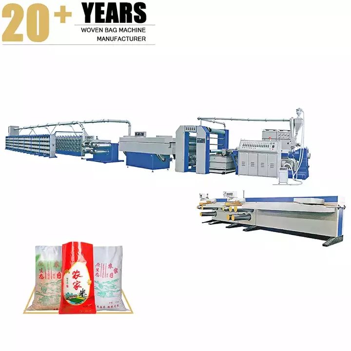 PP woven bag polyester PP flat yarn extrusion production line 3D filament extruder