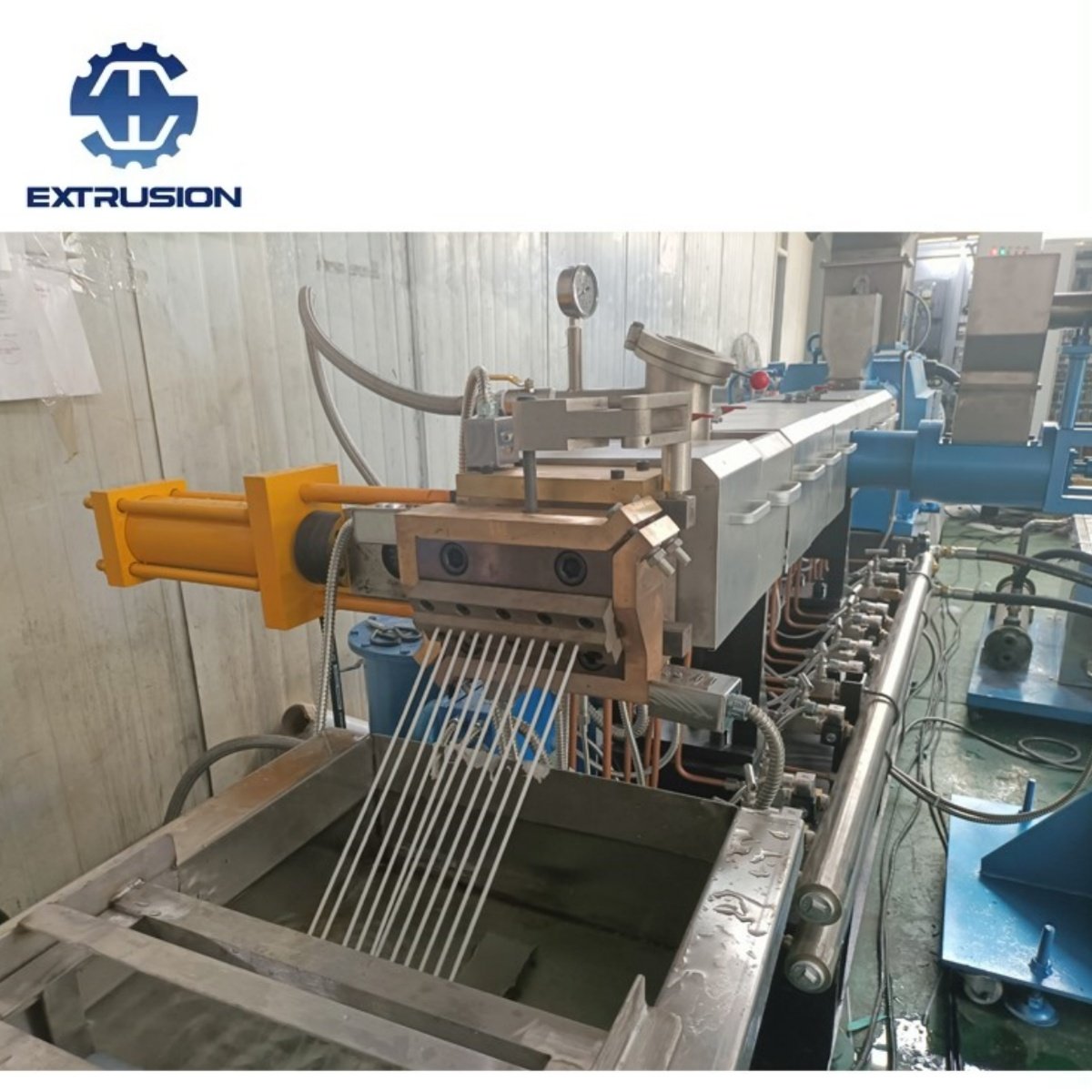 Side Feeder Parallel Twin Screw Co-rotating PP+Glass Fiber Plastic Pellets Machine