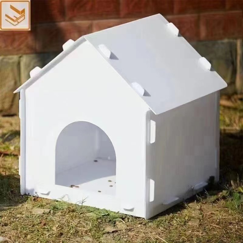 PP corrugated plastic pet house with pp hollow sheet